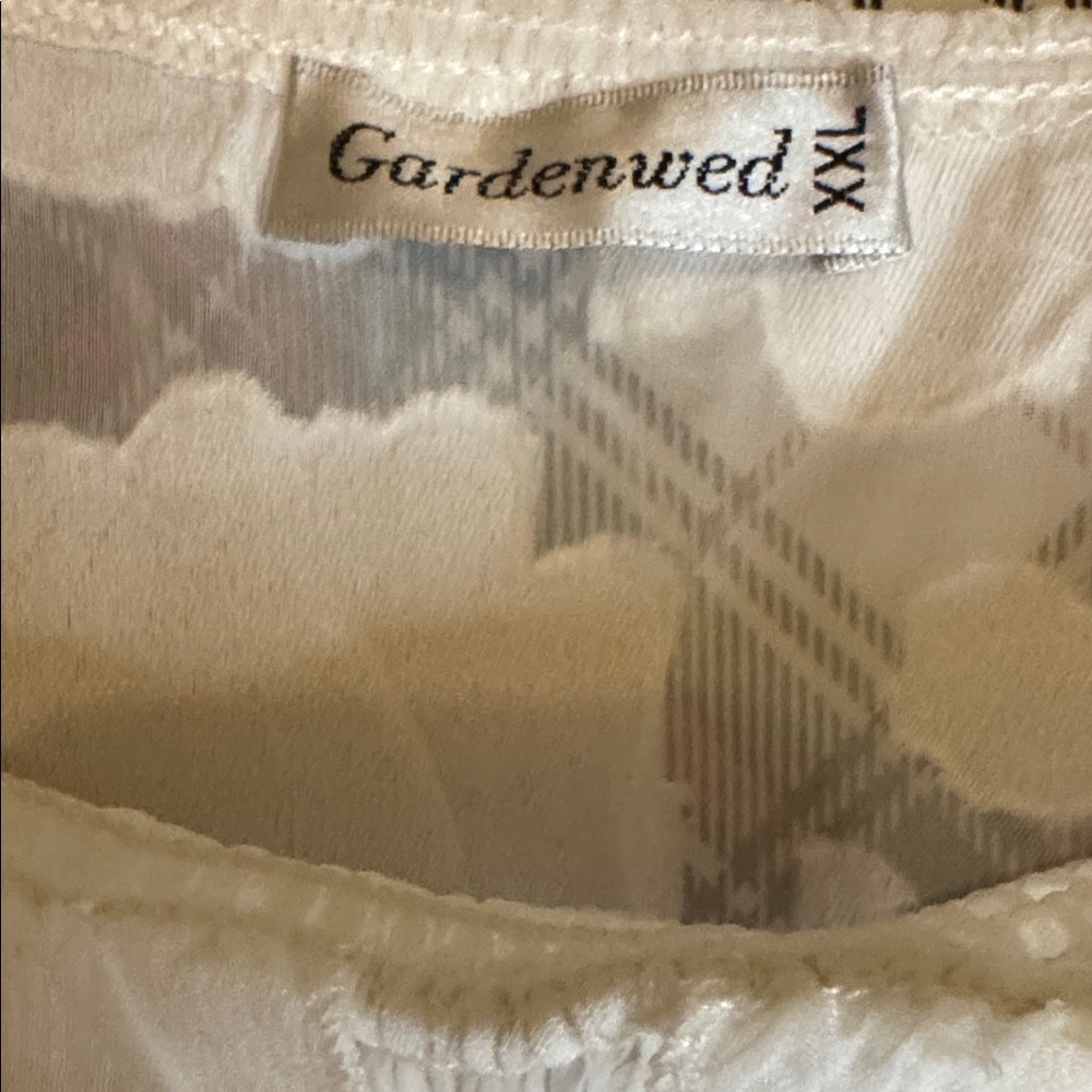 Gardenwed White Sheer Midi Dress - Picture 4 of 8